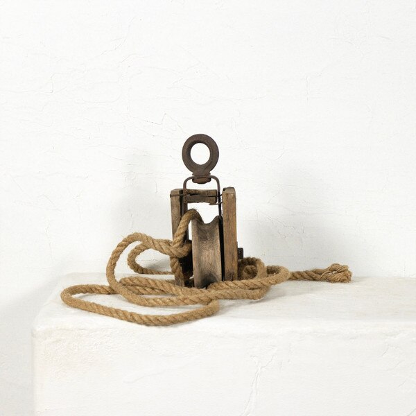 Wooden Pulley and Rope